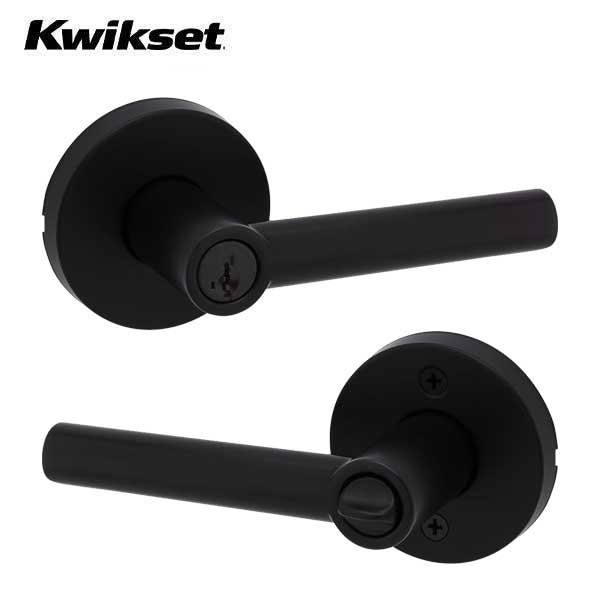 Milan entry Lever with Round Rose / black